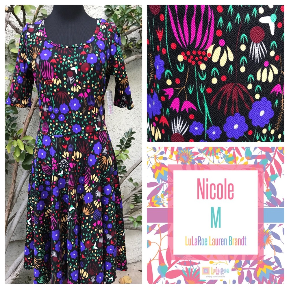 NWT! LuLaRoe M Nicole!! Gorgeous Floral!